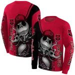 arkansas state red wolves jack skellington scarlet hoodie best selling