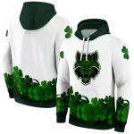 arkansas state red wolves lucky motif white green hoodie best selling