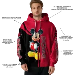 arkansas state red wolves mickey mouse scarlet black hoodie best selling