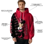 arkansas state red wolves minnie mouse scarlet hoodie best selling