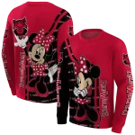 arkansas state red wolves minnie mouse scarlet hoodie best selling