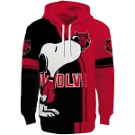 arkansas state red wolves playful snoopy scarlet hoodie best selling