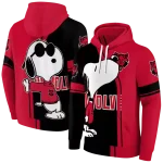 arkansas state red wolves playful snoopy scarlet hoodie best selling