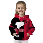 arkansas state red wolves playful snoopy scarlet hoodie best selling