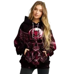 arkansas state red wolves skull artwork scarlet black hoodie best selling