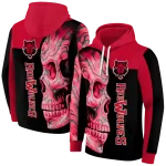 arkansas state red wolves skull motif scarlet black hoodie best selling
