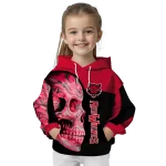 arkansas state red wolves skull motif scarlet black hoodie best selling