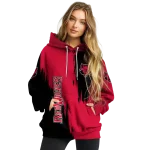 arkansas state red wolves splatter effect scarlet hoodie best selling