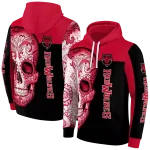 arkansas state red wolves sugar skull scarlet black hoodie best selling