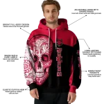 arkansas state red wolves sugar skull scarlet black hoodie best selling