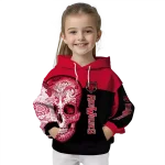 arkansas state red wolves sugar skull scarlet black hoodie best selling