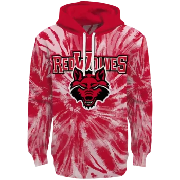 arkansas state red wolves tie dye pattern scarlet hoodie best selling