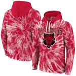 arkansas state red wolves tie dye pattern scarlet hoodie best selling