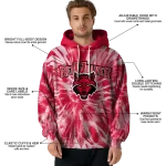 arkansas state red wolves tie dye pattern scarlet hoodie best selling