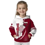 arkansas state red wolves triangular pattern scarlet white hoodie best selling