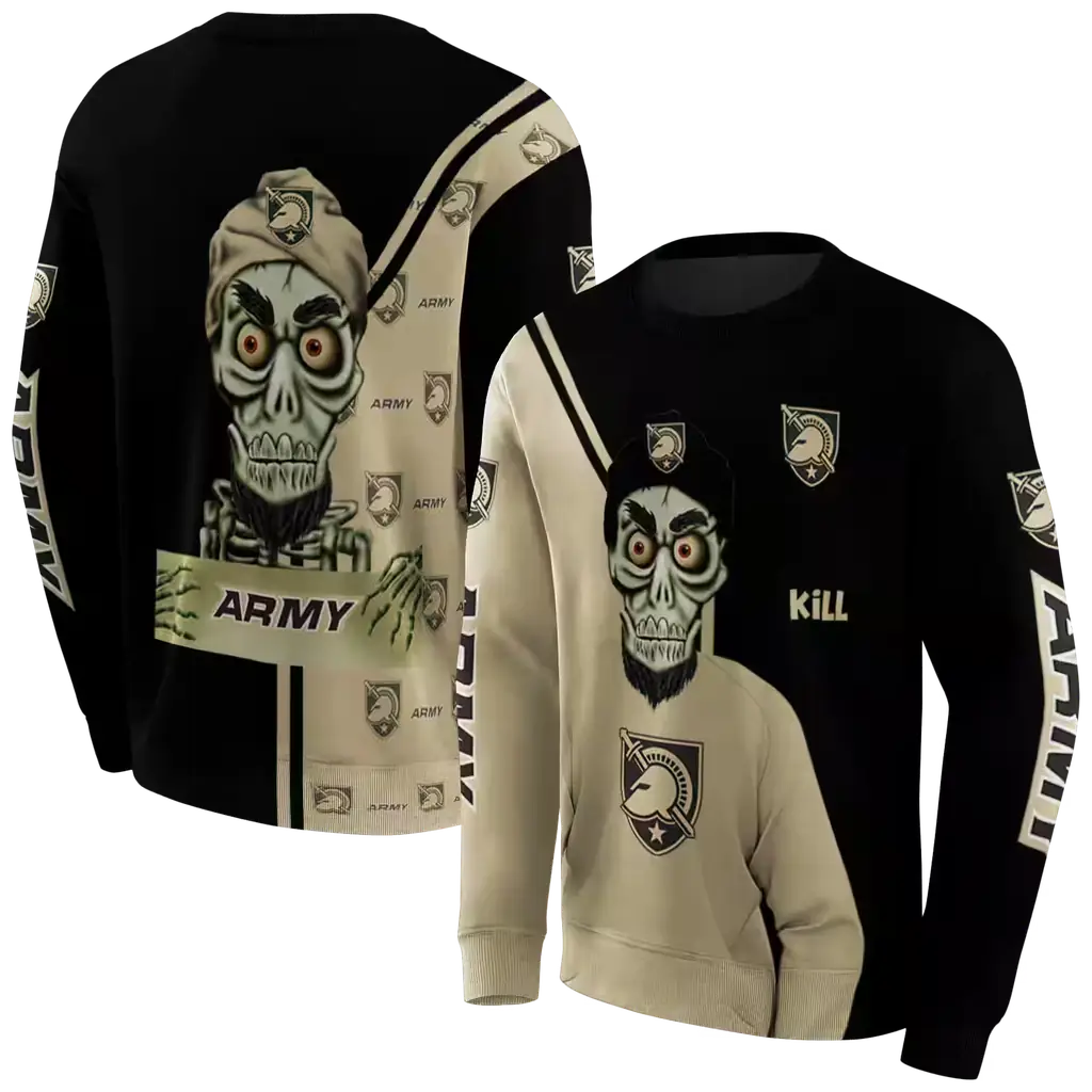 army black knights achmed skull gold hoodie premium grade army black knights achmed skull gold hoodie premium grade