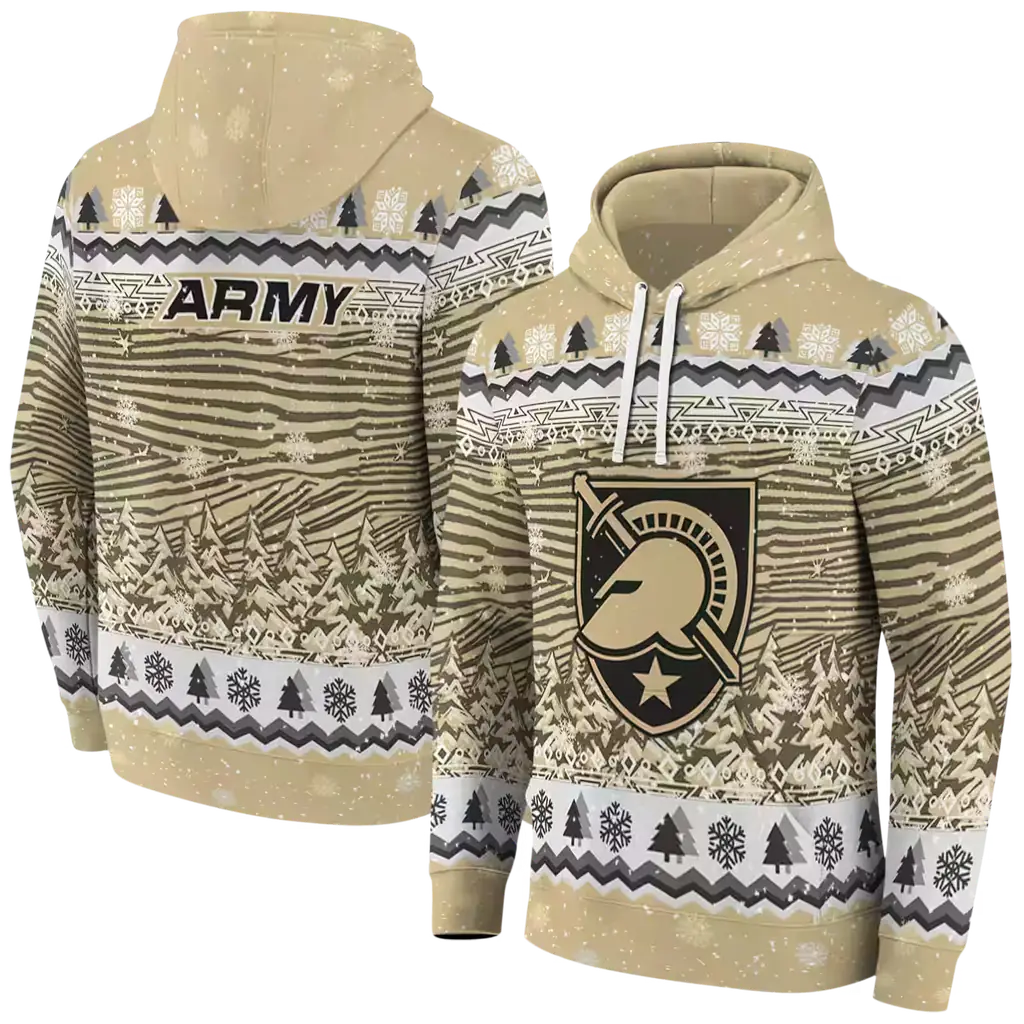 army black knights christmas trees gold hoodie fashion forward army black knights christmas trees gold hoodie fashion forward