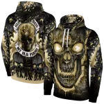 army black knights demonic skull gold black hoodie best selling
