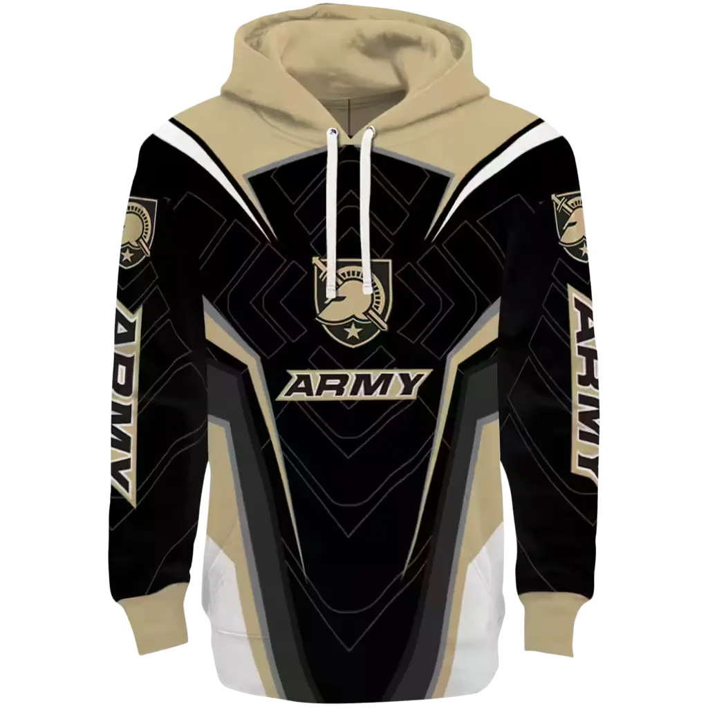 army black knights futuristic pattern gold black hoodie best selling army black knights futuristic pattern gold black hoodie best selling