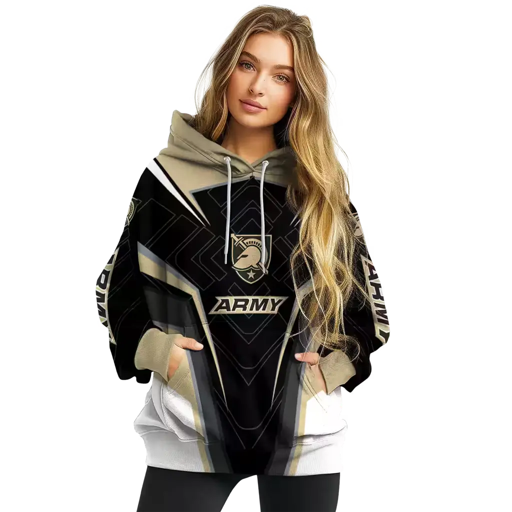 army black knights futuristic pattern gold black hoodie high quality army black knights futuristic pattern gold black hoodie high quality