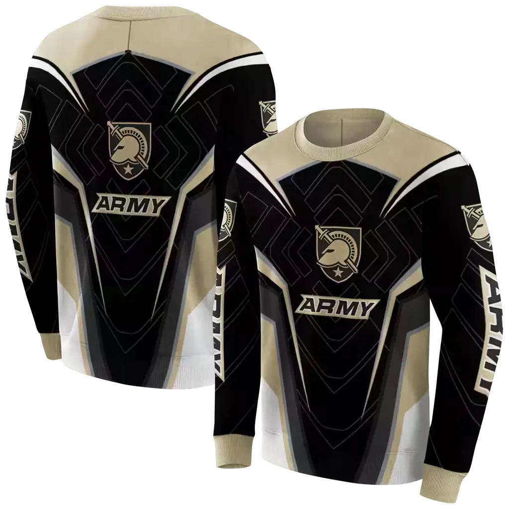 army black knights futuristic pattern gold black hoodie premium grade army black knights futuristic pattern gold black hoodie premium grade