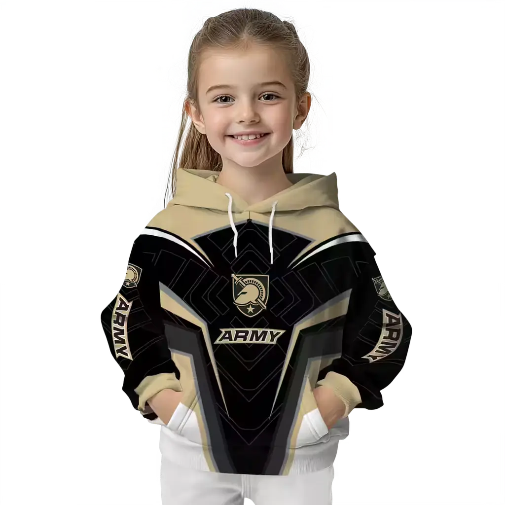 army black knights futuristic pattern gold black hoodie top rated army black knights futuristic pattern gold black hoodie top rated