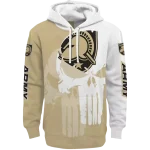 army black knights graphic punisher gold white hoodie best selling