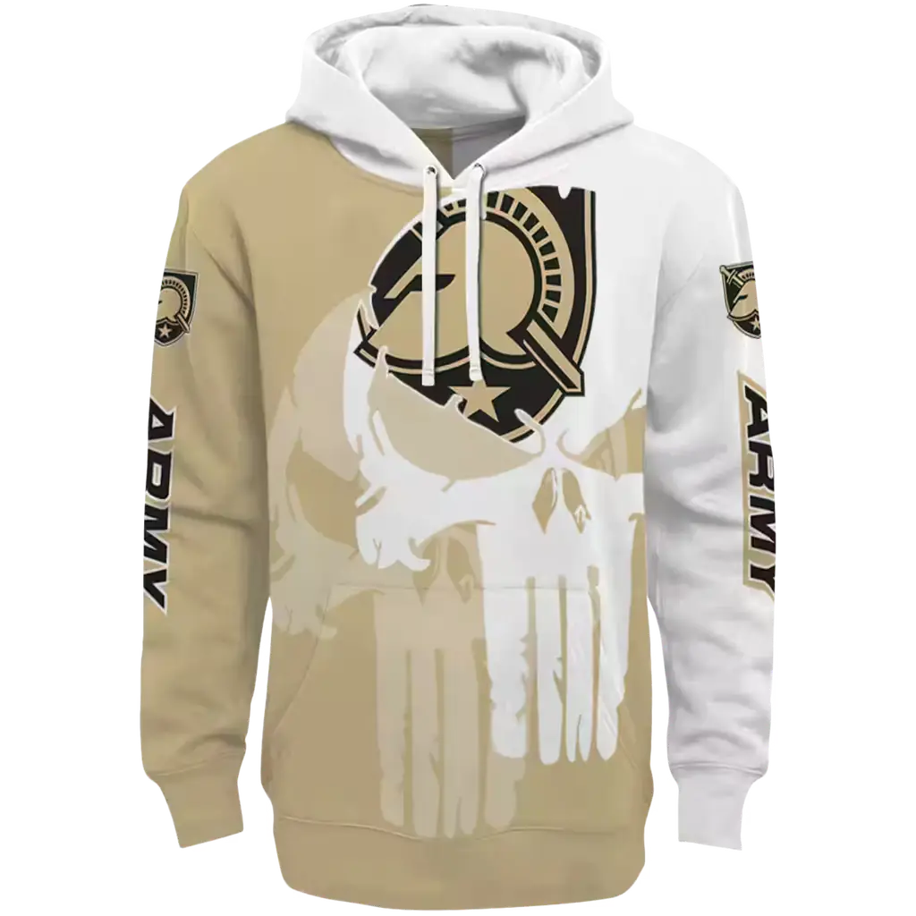 army black knights graphic punisher gold white hoodie best selling army black knights graphic punisher gold white hoodie best selling