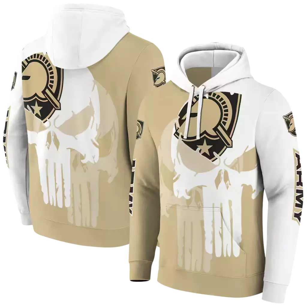 army black knights graphic punisher gold white hoodie fashion forward army black knights graphic punisher gold white hoodie fashion forward