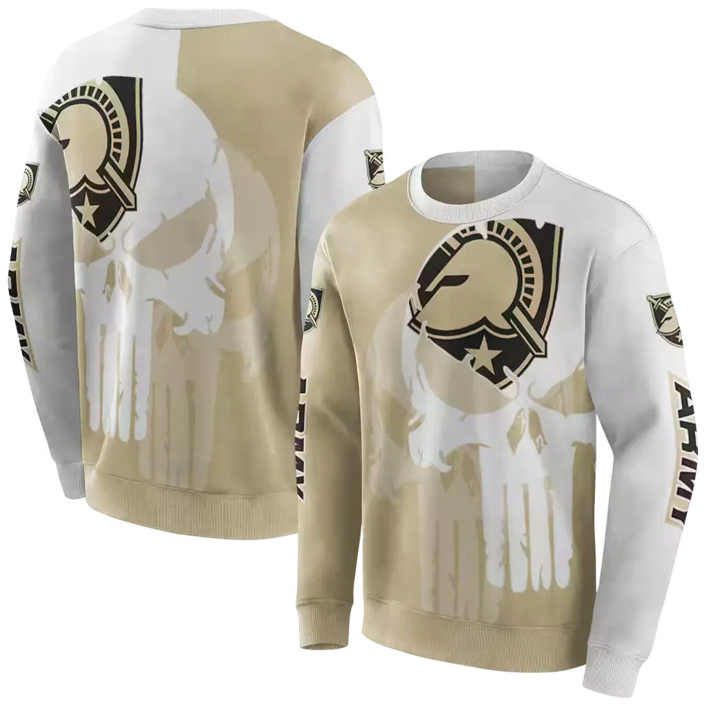 army black knights graphic punisher gold white hoodie premium grade army black knights graphic punisher gold white hoodie premium grade