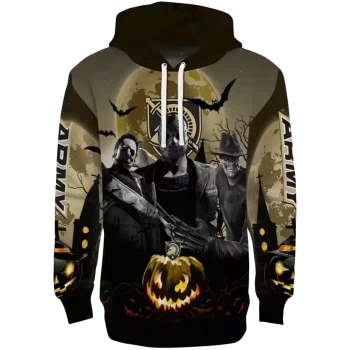 army black knights halloween vibes gold black hoodie best selling