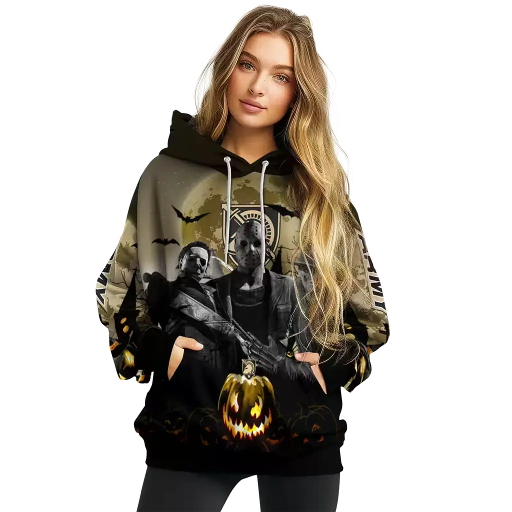 army black knights halloween vibes gold black hoodie high quality army black knights halloween vibes gold black hoodie high quality