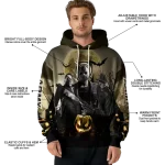 army black knights halloween vibes gold black hoodie best selling
