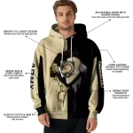 army black knights heartbeat graphic gold hoodie best selling