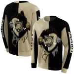army black knights heartbeat graphic gold hoodie best selling