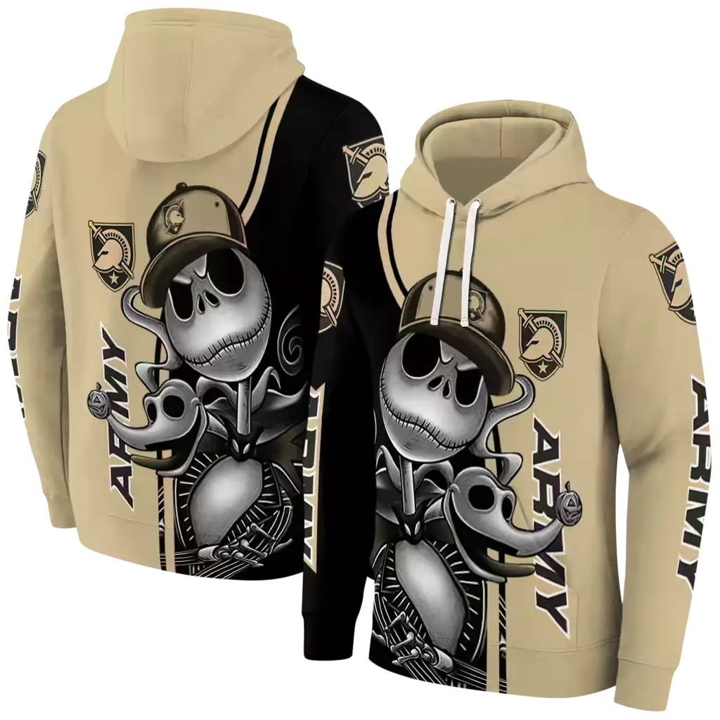 army black knights jack skellington gold hoodie fashion forward army black knights jack skellington gold hoodie fashion forward