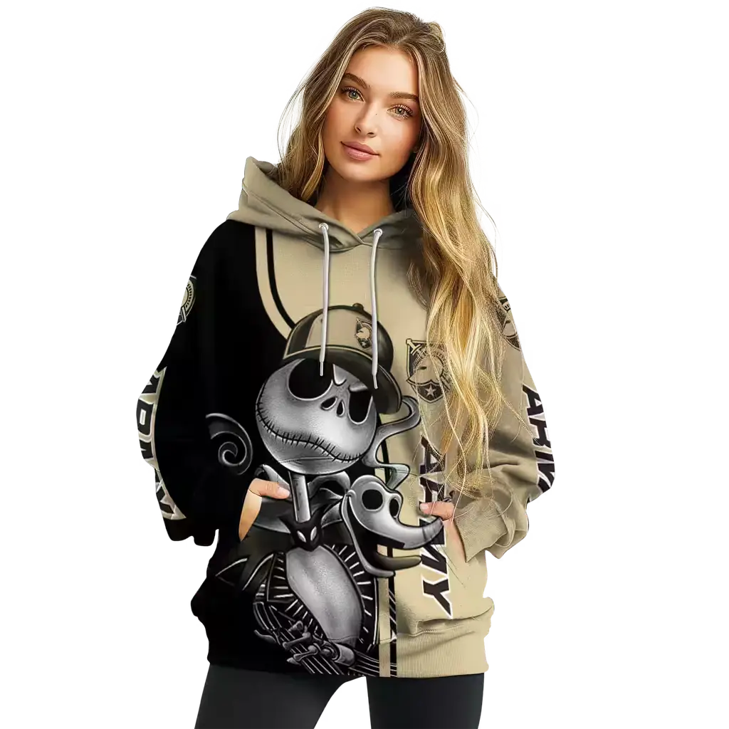 army black knights jack skellington gold hoodie high quality army black knights jack skellington gold hoodie high quality