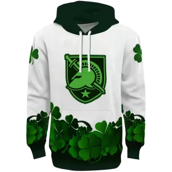army black knights lucky motif white green hoodie best selling