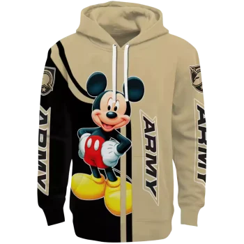 army black knights mickey mouse gold black hoodie best selling