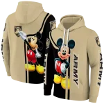 army black knights mickey mouse gold black hoodie best selling