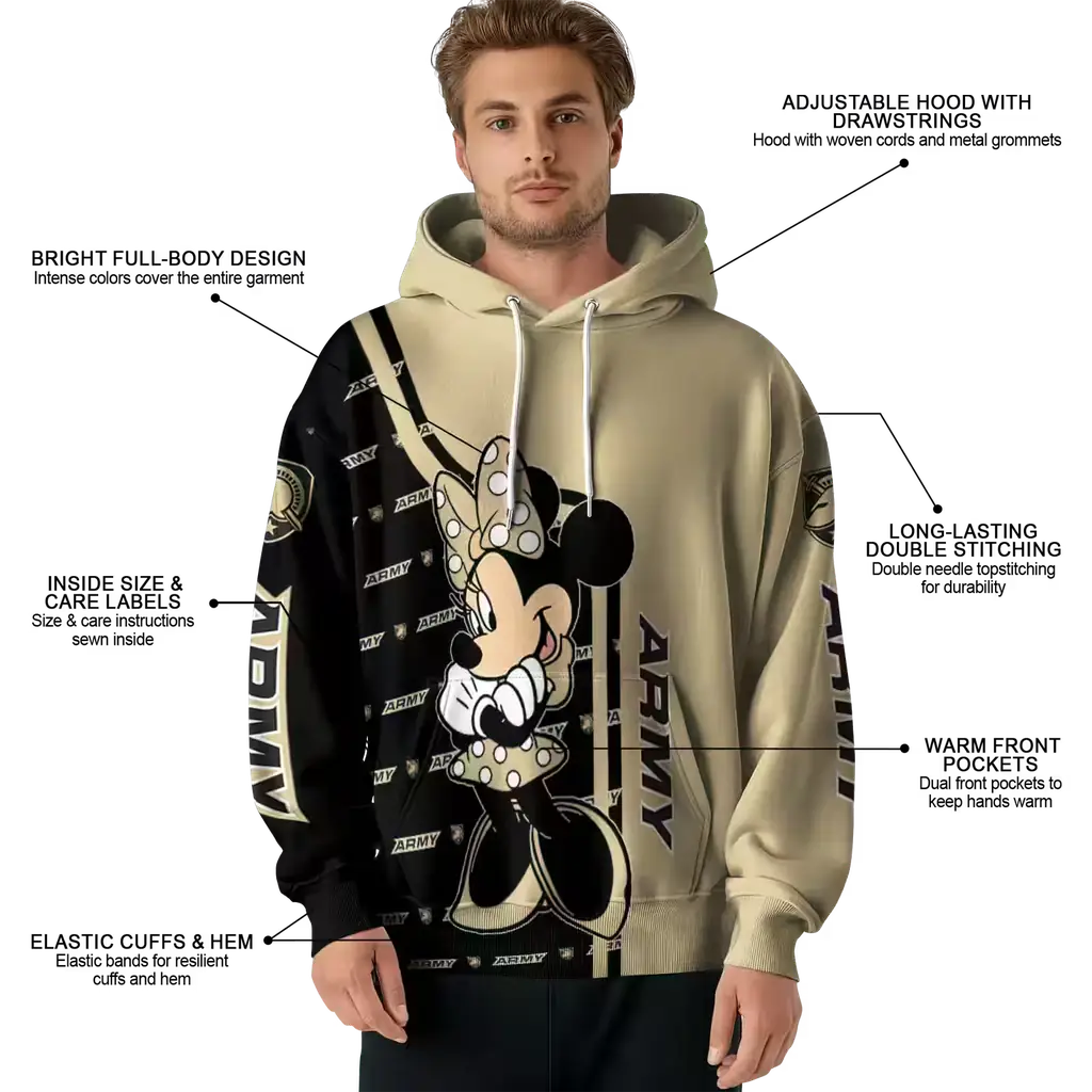 army black knights minnie mouse gold hoodie latest model army black knights minnie mouse gold hoodie latest model