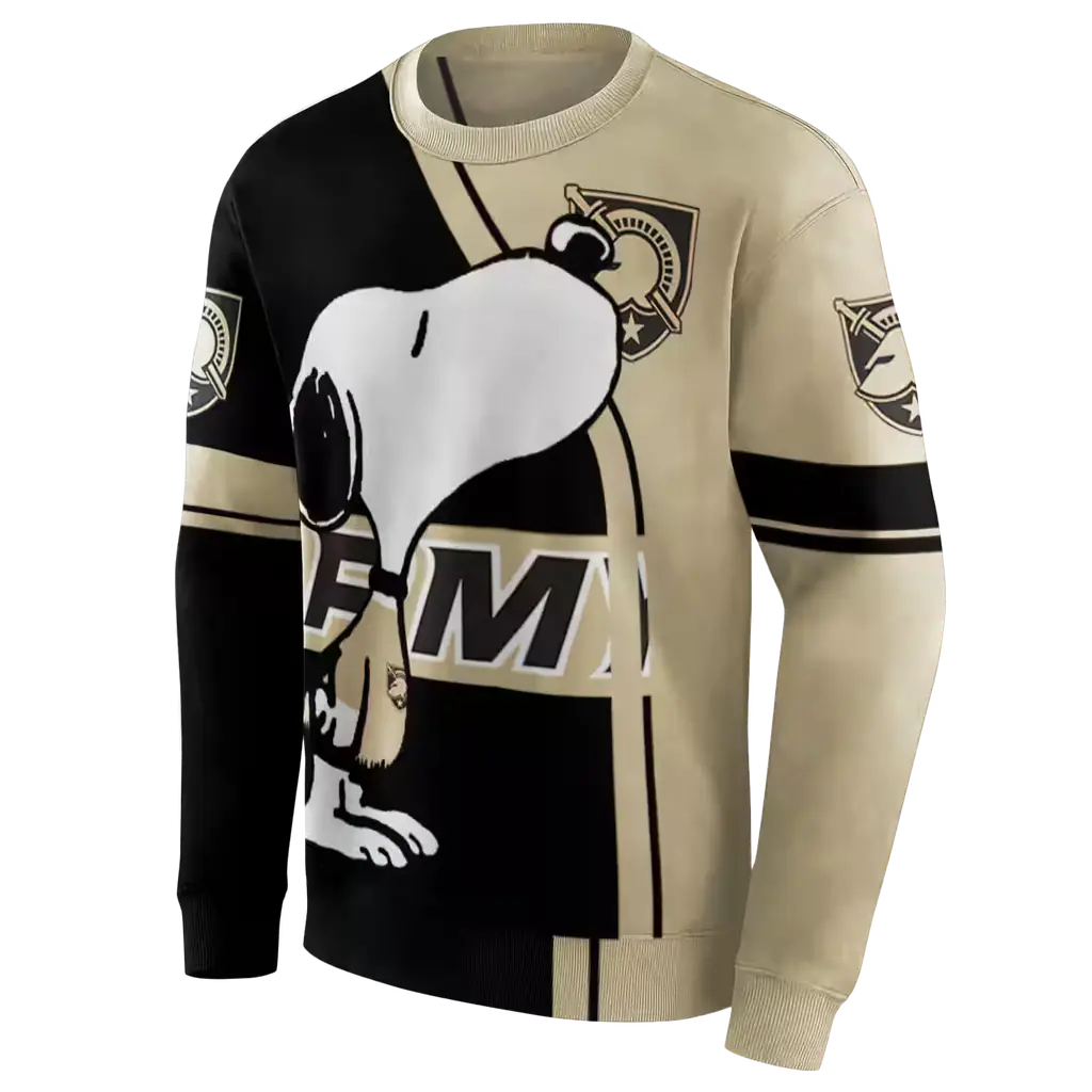 army black knights playful snoopy gold hoodie new arrival army black knights playful snoopy gold hoodie new arrival