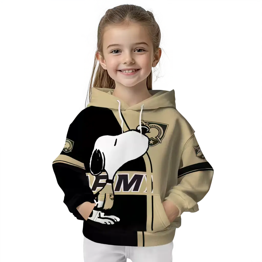 army black knights playful snoopy gold hoodie top rated army black knights playful snoopy gold hoodie top rated