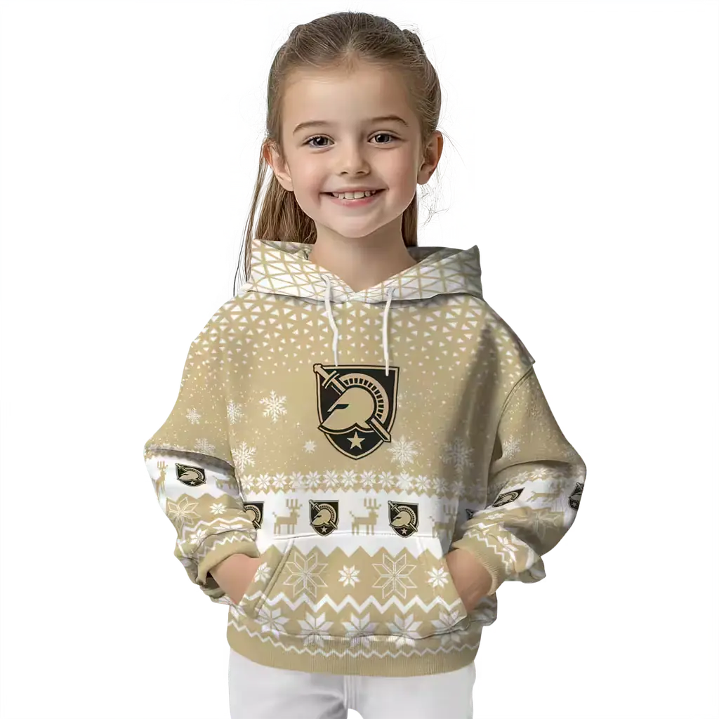 army black knights reindeer motif gold hoodie top rated army black knights reindeer motif gold hoodie top rated