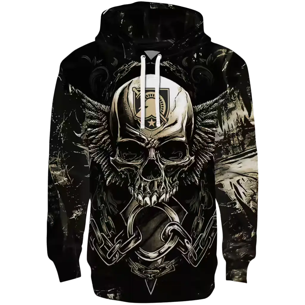 army black knights skull artwork gold black hoodie best selling army black knights skull artwork gold black hoodie best selling