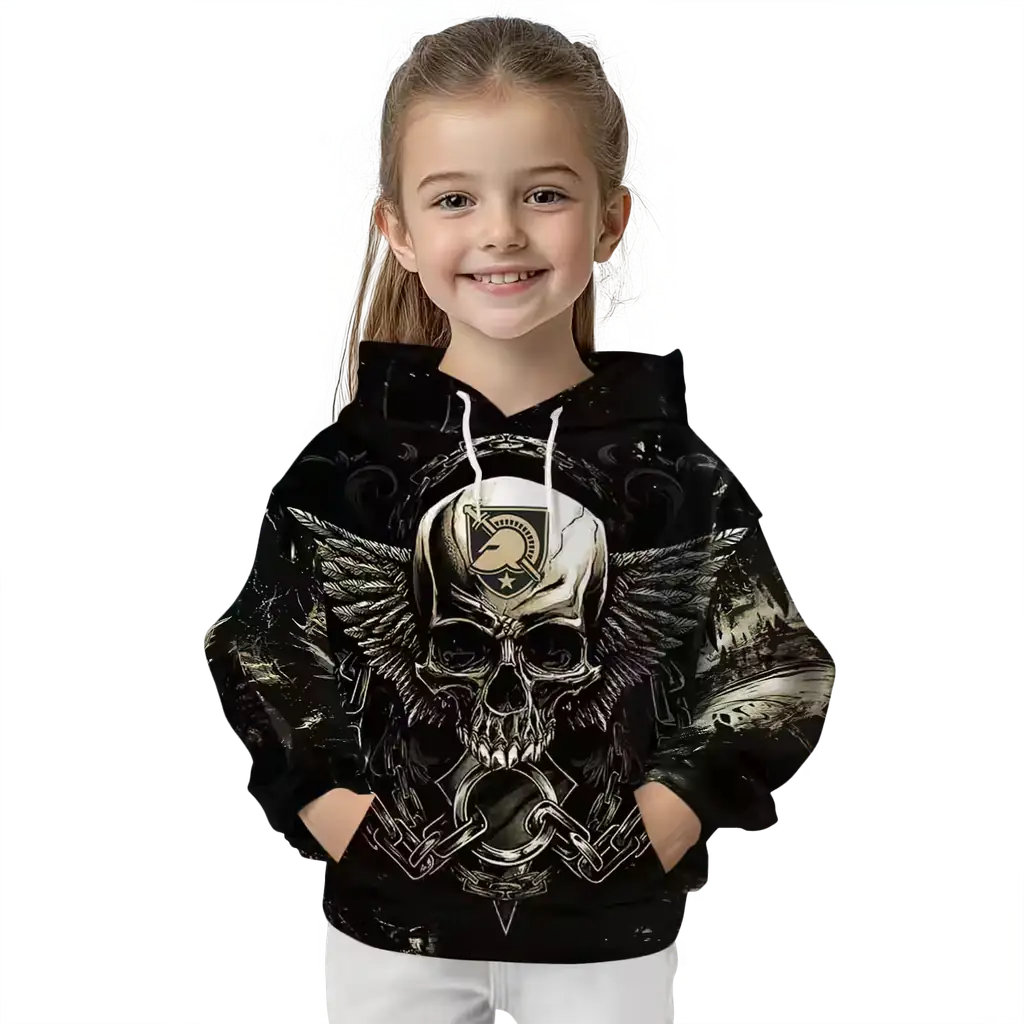 army black knights skull artwork gold black hoodie top rated army black knights skull artwork gold black hoodie top rated