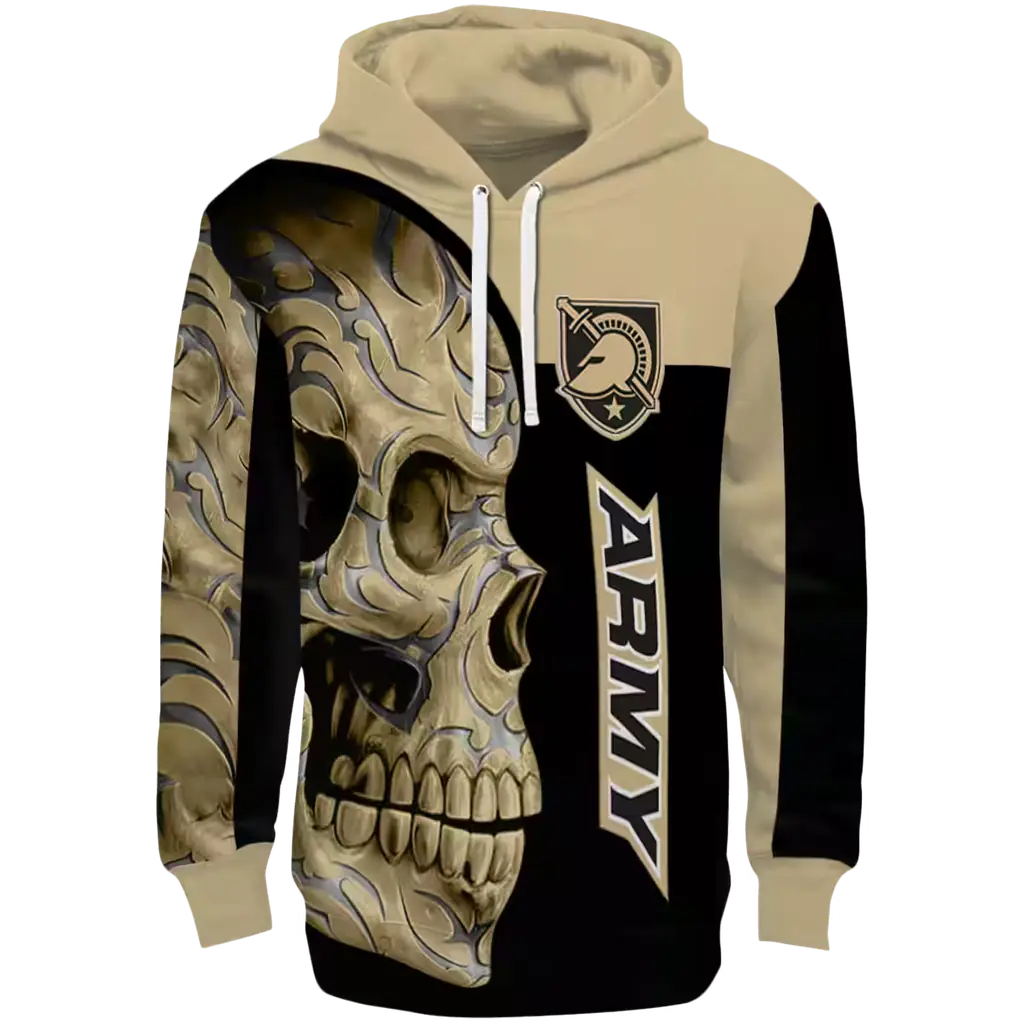 army black knights skull motif gold black hoodie best selling army black knights skull motif gold black hoodie best selling