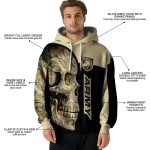 army black knights skull motif gold black hoodie best selling