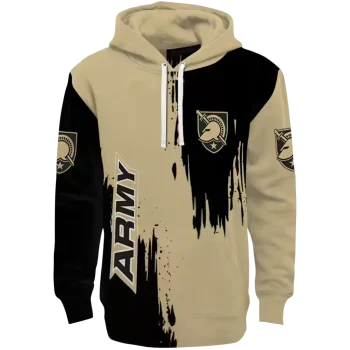 army black knights splatter effect gold hoodie best selling