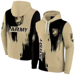 army black knights splatter effect gold hoodie best selling
